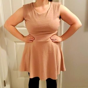 Junior's XL Dusty Rose Fit and Flare Dress